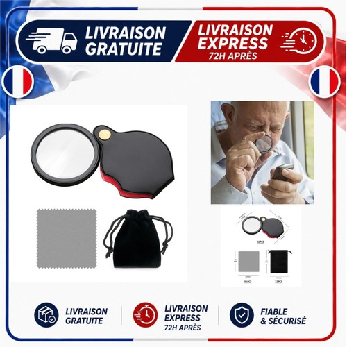 Loupe poche pliante - loupe, 5x