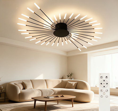 Plafonnier motif feu - plafonnier,