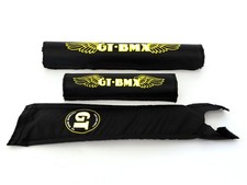 GT 3 Piece BMX Pad Padset with foam Black/Yellow