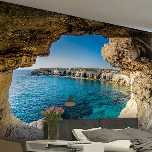 Papier peint grotte - papier, 3d