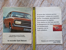 2 catalogues OPEL ( rekord