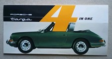 1966 1967 Porsche 911 912 TARGA '4 in One' Original Brochure