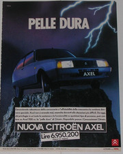 Advert Advertising 1985 Citroen Axel
