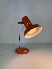 Vintage Orange and Chrome Lacquered Metal Swivel Reflector Desk Lamp 70