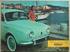 RENAULT DAUPHINE Car Sales Brochure 1959
