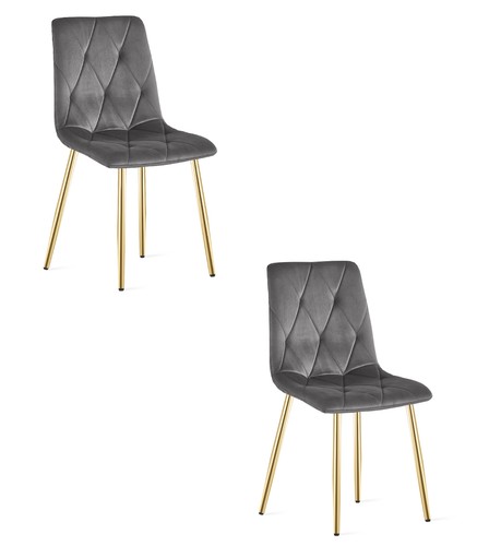 Fauteuil libra velours gris - -,