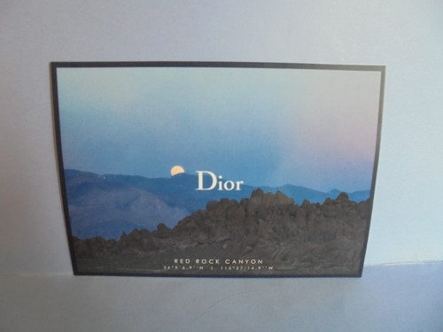 Dior carte publicitaire - carte,