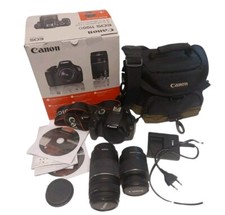 ?CANON EOS1100D CAMERA WITH 2 OPTICS ORIGINAL SHOULDER BAG