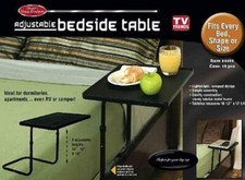 Etna - Adjustable Bedside Table, Black