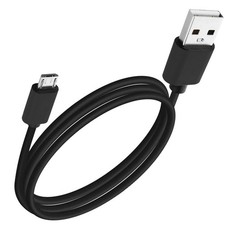 Câble USB-A vers Micro USB 1m Série Must Havz Charge et Transfert Rapide, Noir