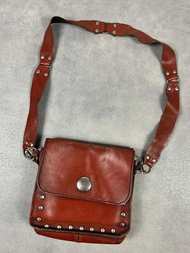 Sac cuir bordeaux vintage