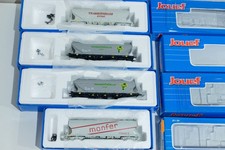 Jouef HJ Lot of 4 Grain Hopper Cars SNCF Transcereal Monfer CTC