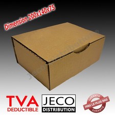 Boites postales d'expédition carton marron 200x140x75mm Lots 5 à 500 envoi colis