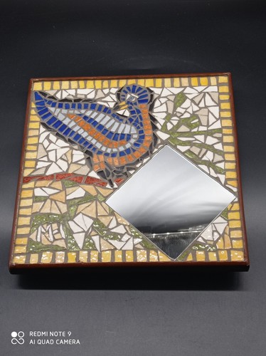 Ancien miroir céramique - miroir,