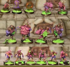 Nurgle Blood Bowl Team Custom Made and Painted by Studio 489