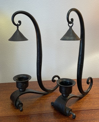 Paire chandeliers bougeoirs - paire,