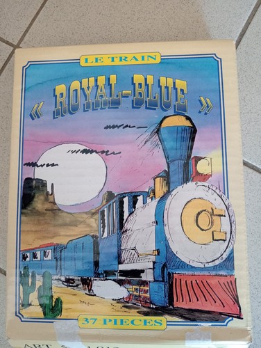 Train électrique royal blue - train,