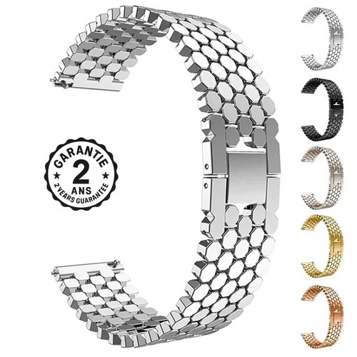 Bracelet montre acier 22mm - de,