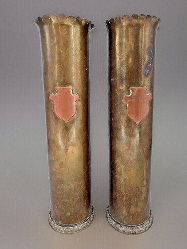 Paire obus 1914 vase - paire,