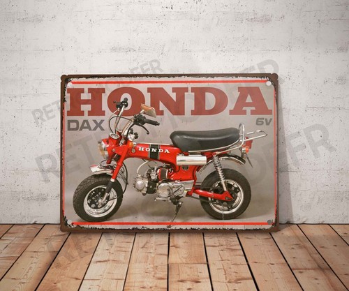 Plaque métal vintage - , honda