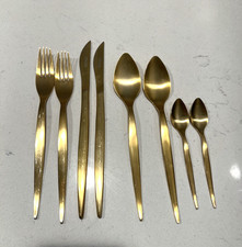 Rare Zara Home Portugal Golden Elegance Gold Plated Set 8 with 2 each piece