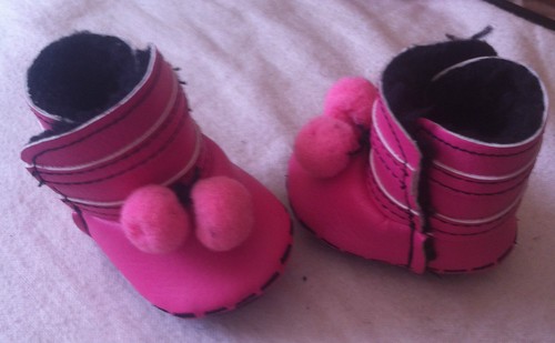 Bottines roses baby born - bottines,