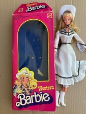 Barbie vintage ancienne Barbie western avec sa boite