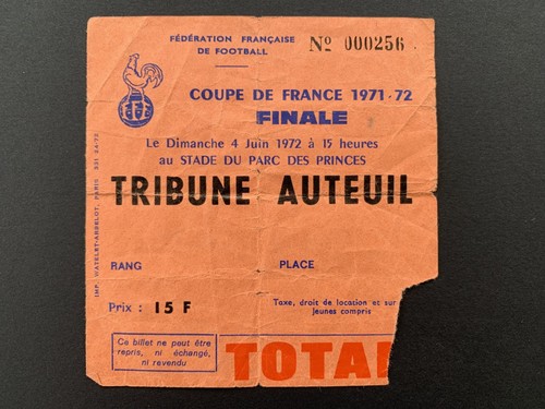 Ticket finale coupe france - coupe,