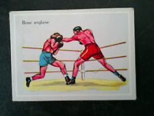 CARTE JEU DE SOCIETE ANCIEN BOXE ANGLAISE