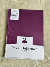 YVES DELORME triomphe rubino drap housse / fitted sheet 90 cm * 200 cm neuf