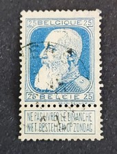 TIMBRE BELGIQUE BELGIE 1905