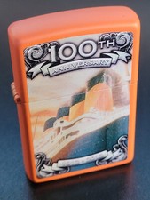 ZIPPO 100TH ANNIVERSARY 1912 2012 E 17 ORANGE BATEAU CROISIERE PAQUEBOT TITANIC