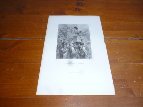 Gravure sur acier xixème - [gravure,
