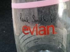 EVIAN = PAUL SMITH = A BOTTLE STYLIZED BY THE ARTIST