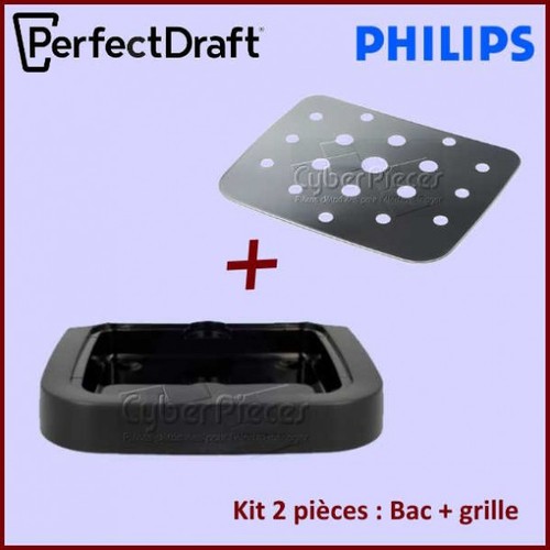 Lot grille bac - +,