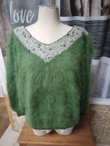 Splendide pull angora vert - angora,