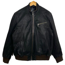 Blouson En Cuir Marron Foncé