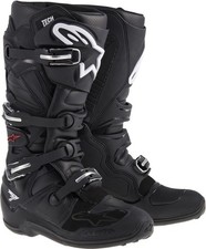Alpinestars Tech 7 Motocross MX Dirt Bike Quad Riding Boots Black US Size 12