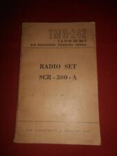U.S.ARMY : 1945 WWII VINT. TECHNICAL MENUAL SCR-300-A (BC-1000)WAR DEPARTMENT