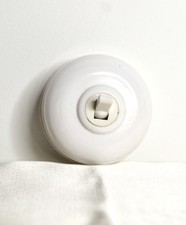 Interrupteurs Mural à bascule Résine/plastique Couleur Blanc Vintage Ancien