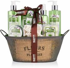 Coffret Cadeau 'Aloe Vera' Set de Bain Douche Femme 10 Pcs en Baignoire Vintage