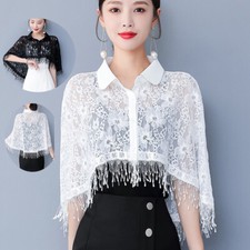 Gilet Cape En Dentelle À