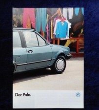 VW Polo II 86C brochure from 1.1987 hatchback coupe sedan Polo GT