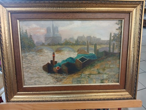 Huile sur toile - , (