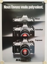 Nikon FG Manual Camera Poster - Automatic - Programmed
