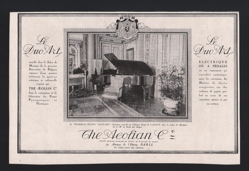 Publicite 1928 musique piano - 1928,