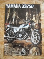 CATALOGUE BROCHURE MOTOS YAMAHA XS750 + GAMME 1977