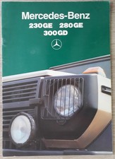 Mercedes-Benz G Wagen Brochure 1986 - 230GE  280GE  300GD  G-Class