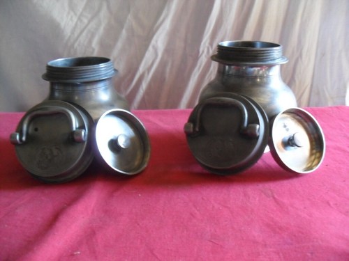 Pots bouillons etain 19eme - a,