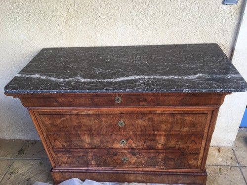 Commode marbre louis - louis, philippe